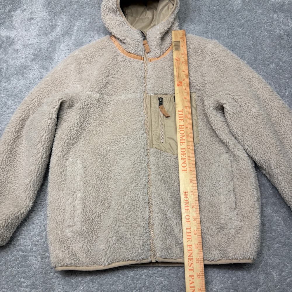 Patagonia Hoody Kids XL Tan Reversible Ready Freddy Fleece Puffer 68095FA22 - Picture 10 of 10